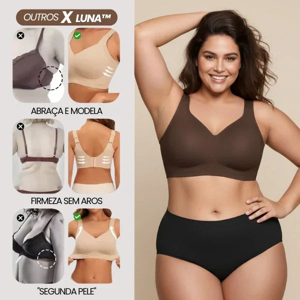 Kit 3 Sutiãs Luna Comfort™ - Sutiã com Efeito Invisível e Zero Marcas — Dama Lirys