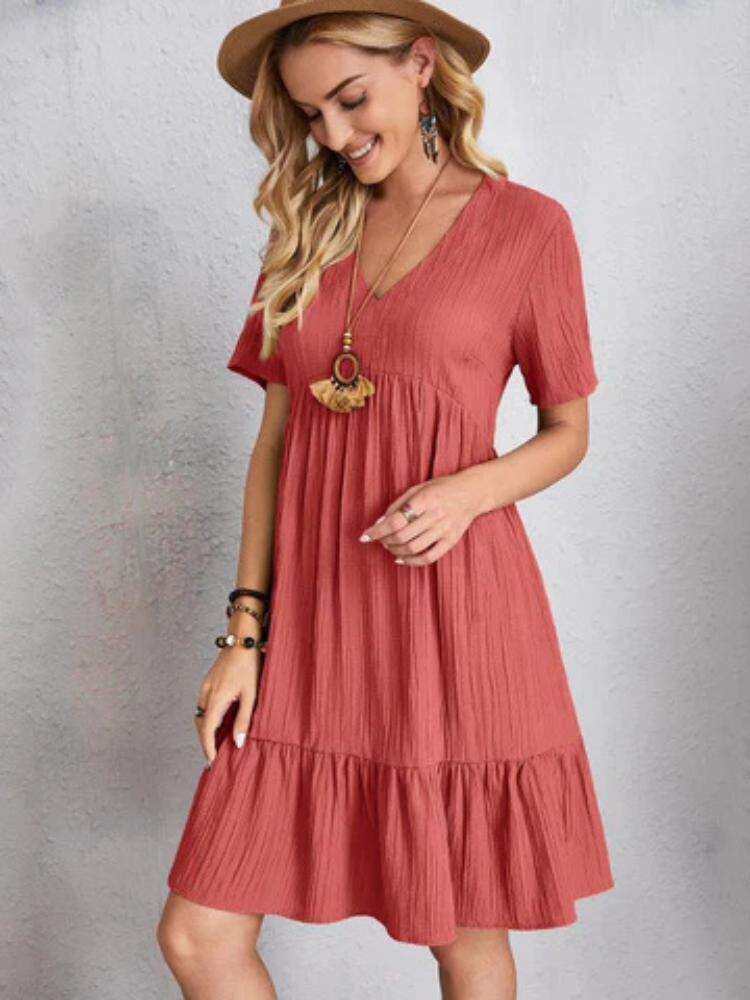 Vestido Corto Clásico Berenice — Exclusivo — Imagen 2 — Modazzy México