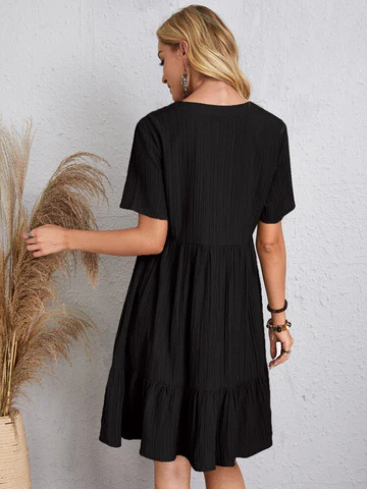 Vestido Corto Clásico Berenice — Exclusivo — Imagen 4 — Modazzy México