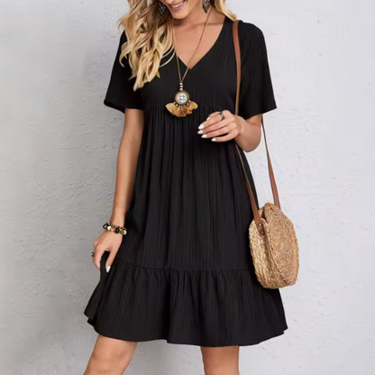 Vestido Corto Clásico Berenice — Exclusivo — Imagen 3 — Modazzy México
