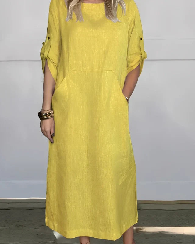 Vestido Casual Susan | Linho Puro — Dama Lirys