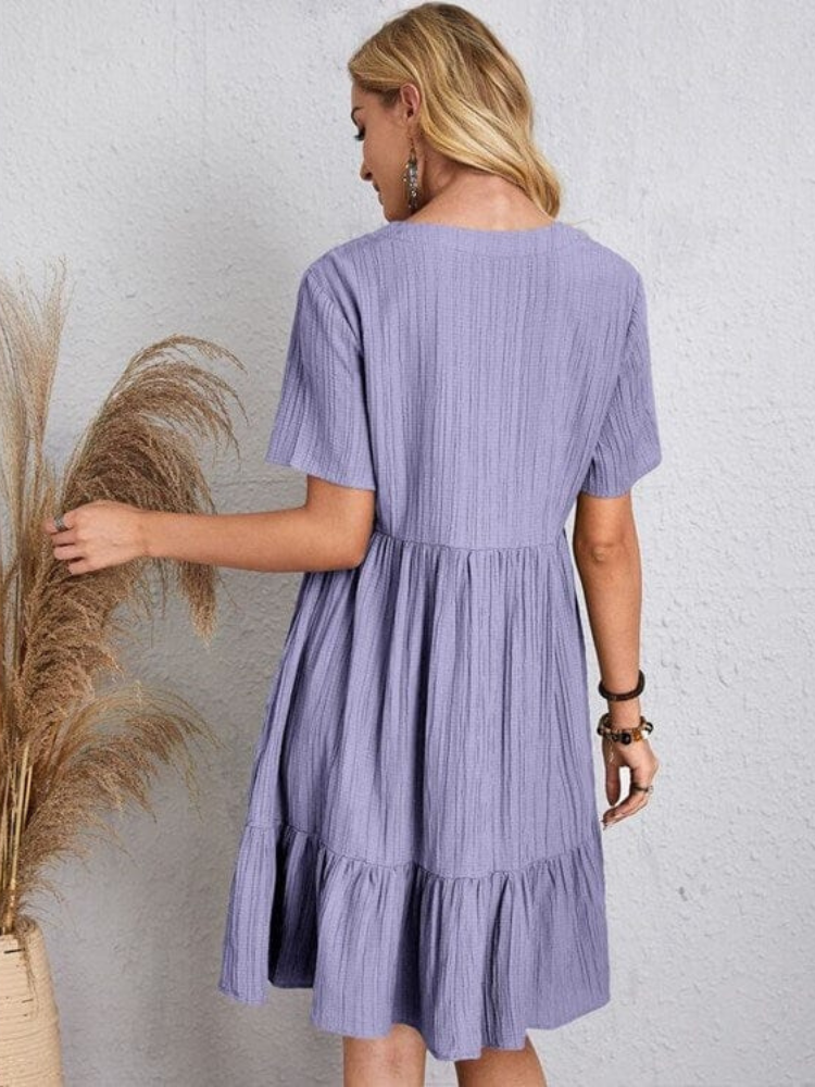 Vestido Corto Clásico Berenice — Exclusivo — Imagen 12 — Modazzy México