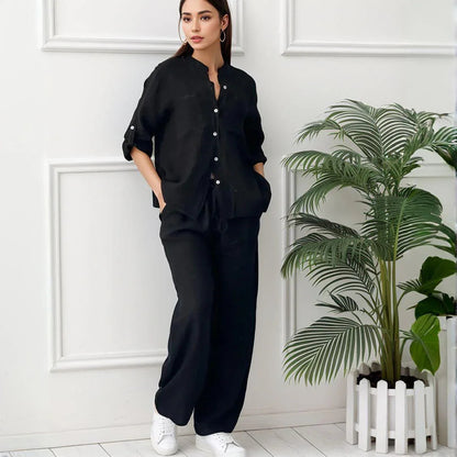Conjunto Chinaglia™ Camisa y Pantalón Lino — Imagen 2 — Modazzy México