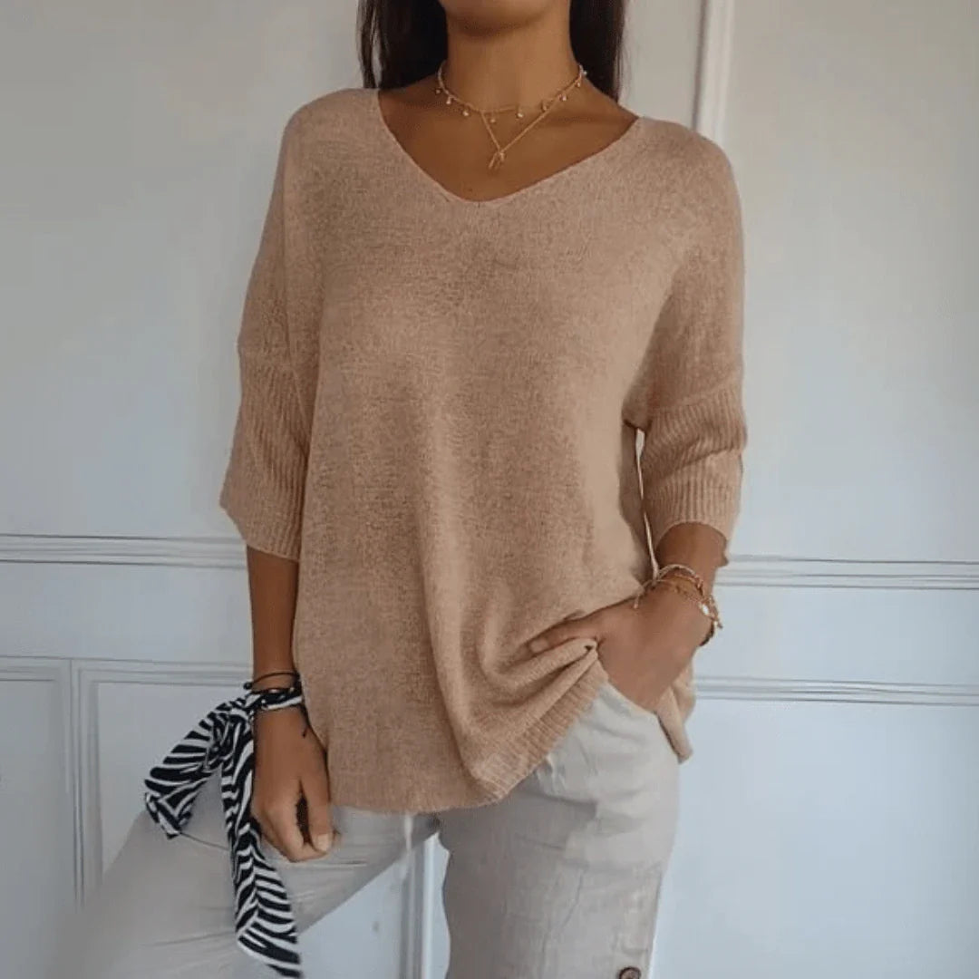 Anna | Blusa de punto con escote en V