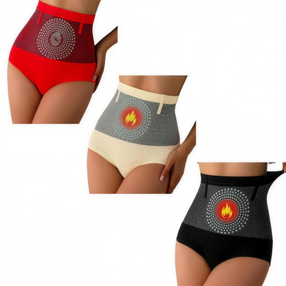 Faja moldeadora Slim Belly en sus tres colores: rojo, beige y negro
