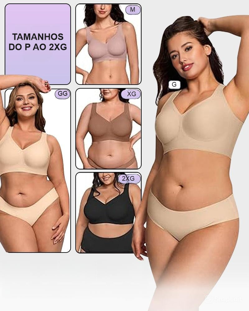 Kit 3 Sutiãs Modelador BelleForma — Dama Lirys