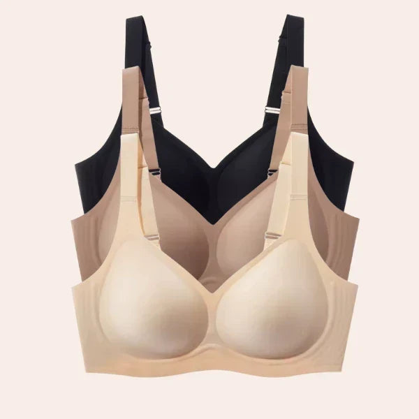 Kit 3 Sutiãs Luna Comfort™ - Sutiã com Efeito Invisível e Zero Marcas — Dama Lirys